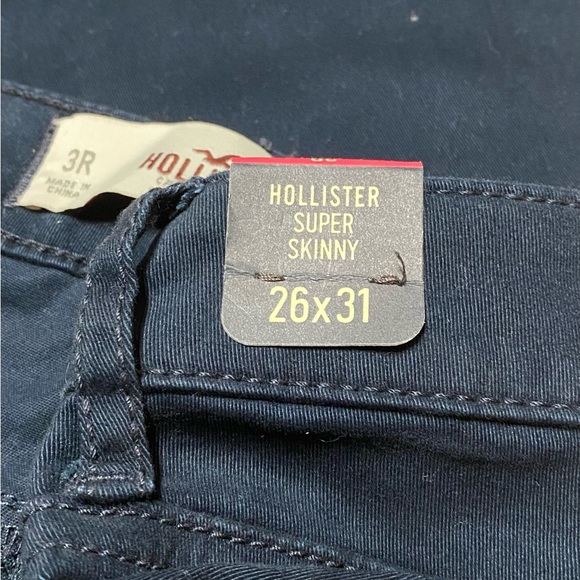 Hollister Super Skinny 26X31 3R Blue Pant Low Rise Casual Bottoms NEW NWT - Picture 11 of 12